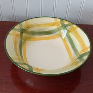 Vintage GINGHAM pattern Vernonware serving bowl